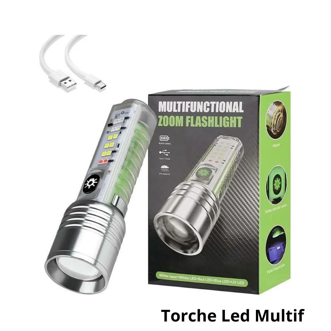 torche led multifonction rechargeable 1 Pièces